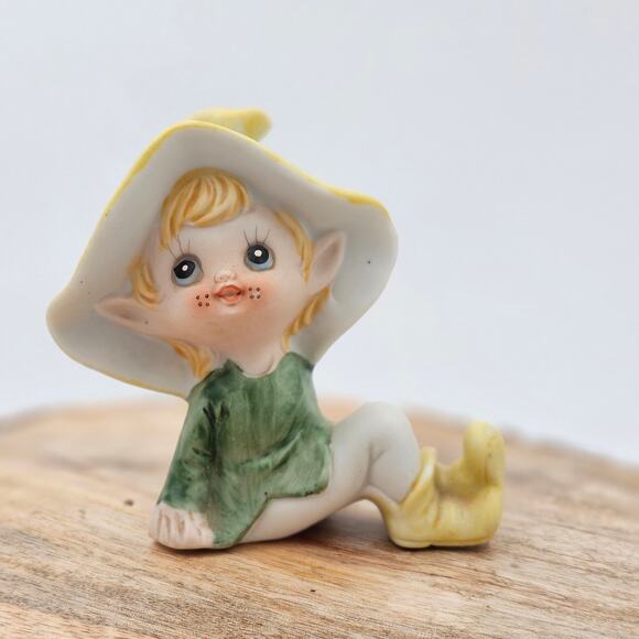 Vintage 1980s Homco - Pixie/Elf/Fairies Porcelain Figurines - Picture 2 of 6